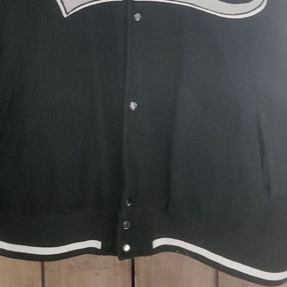 N.Y. BLACK Yankees Vintage Wool Bomber J.W. Nostalgia 1933 Negro League Club - Picture 3 of 14